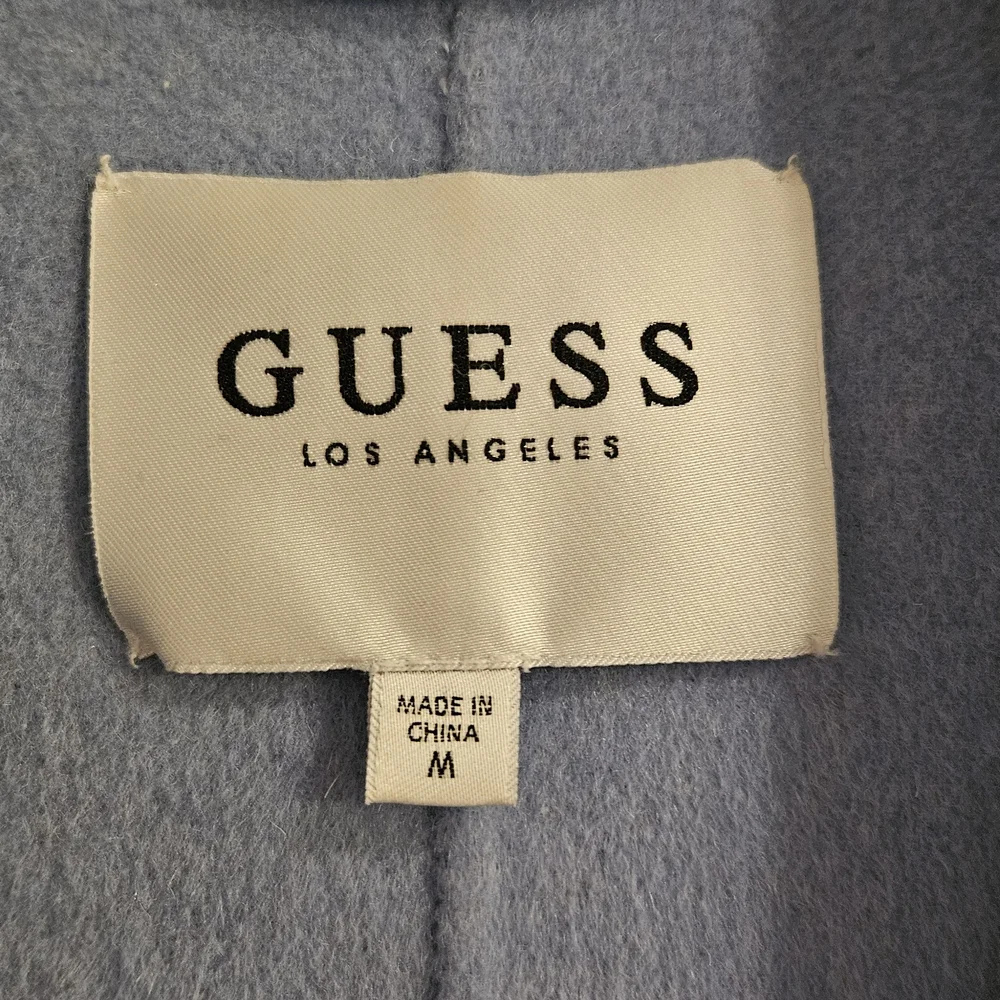 GUESS Women's Light Blue Open Front Coat - Size Medium - Picture 2 of 6